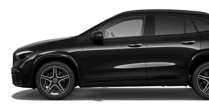 Mercedes Benz GLA 200d negro disponible en el renting sin entrada de mobility centro suscripciones