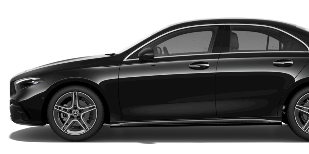 Mercedes Benz clase A 200d sedan negro disponible en el renting sin entrada de mobility centro suscripciones